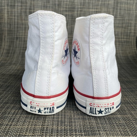 Converse Chuck Taylor All Star White Canvas High-Top Sneakers Shoes Women’s 8.5 - Picture 6 of 11